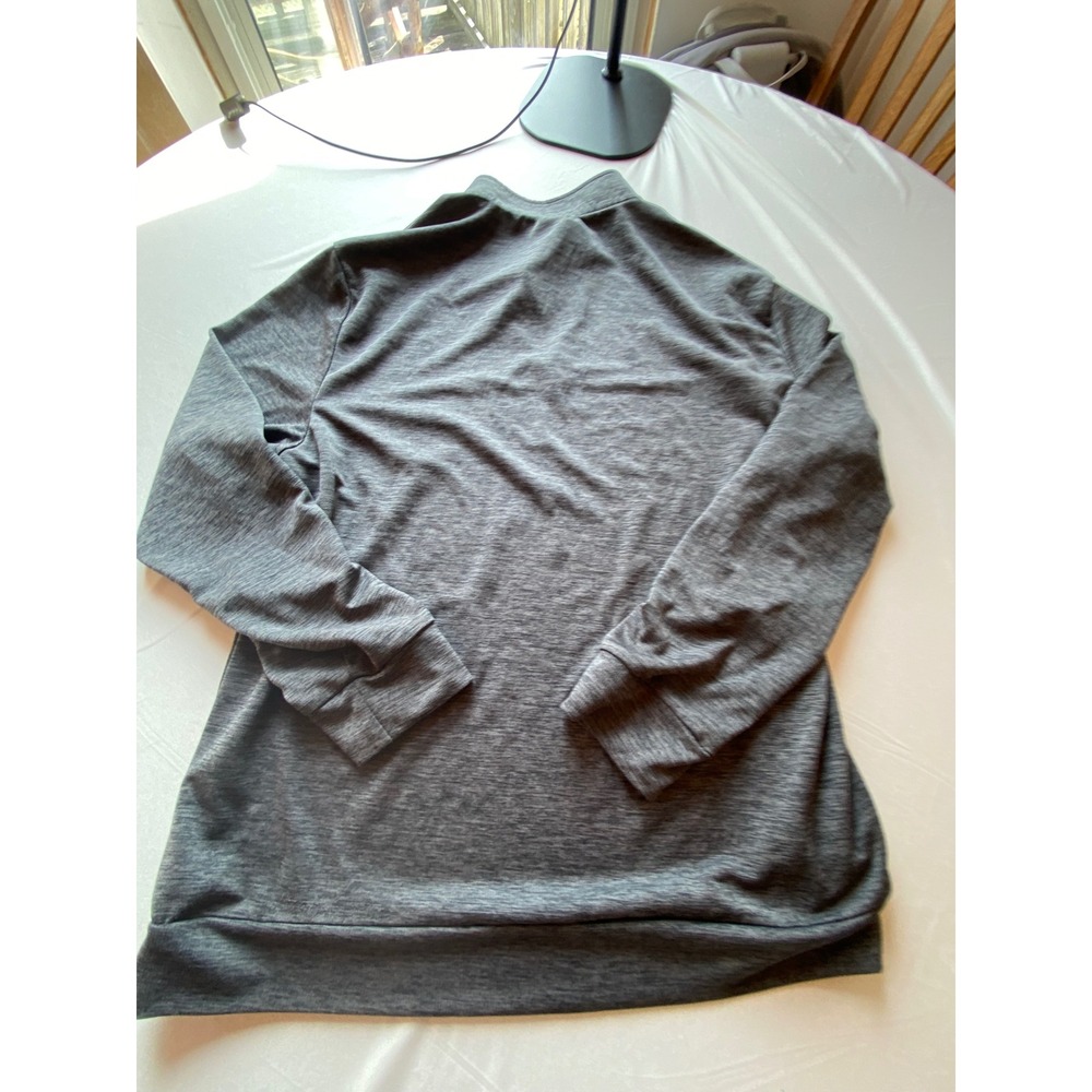 MoFiz Womens Quarter Zip Pullover Gray Heathered Activewear Top XL - Picture 5 of 6